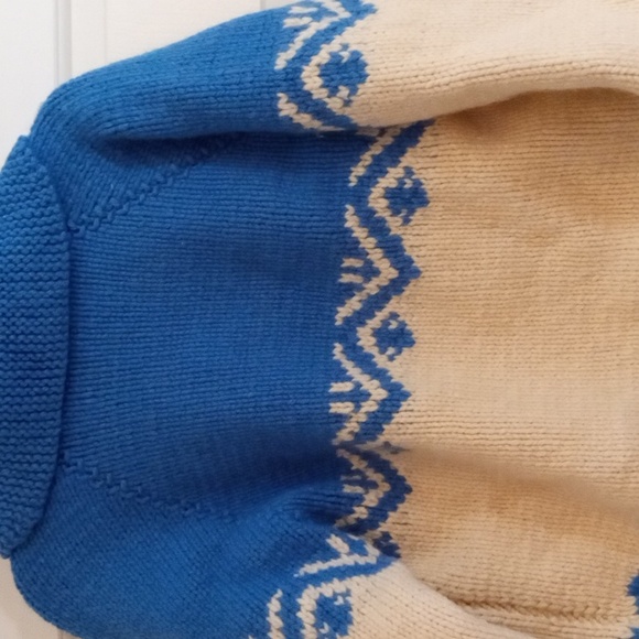 VTG Hand Knit cardigan Size L - Picture 7 of 7